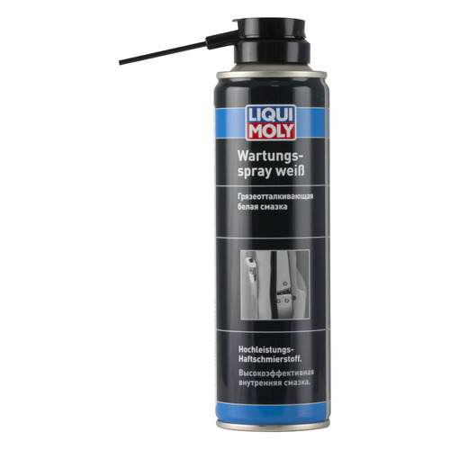 Смазка адгезионная LIQUI MOLY Wartungs-Spray weiss, противокоррозийная, 0.25л [3953]