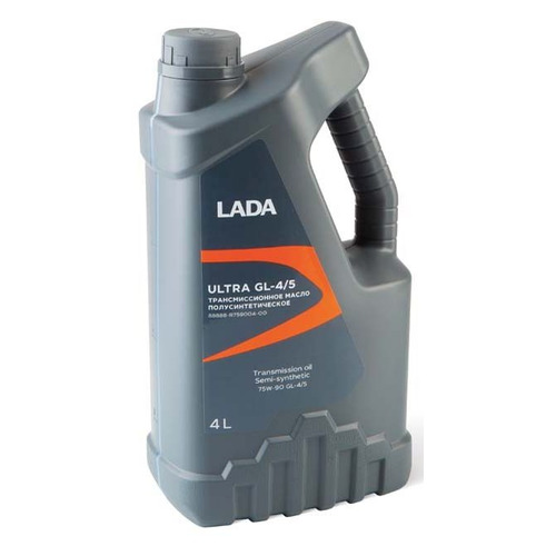 Масло трансмиссионное полусинтетическое LADA Ultra, 75W-90, 4л [88888r75900400]
