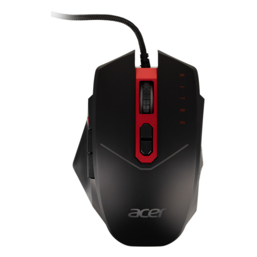 Мышь Acer Nitro NMW120, игровая, оптическая, проводная, USB, черный и красный [gp.mce11.01r]