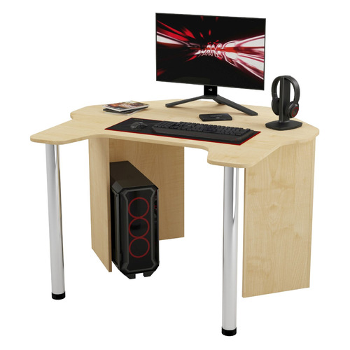 Стол игровой ВИТАЛ-ПК Билд 1200, ЛДСП, клен