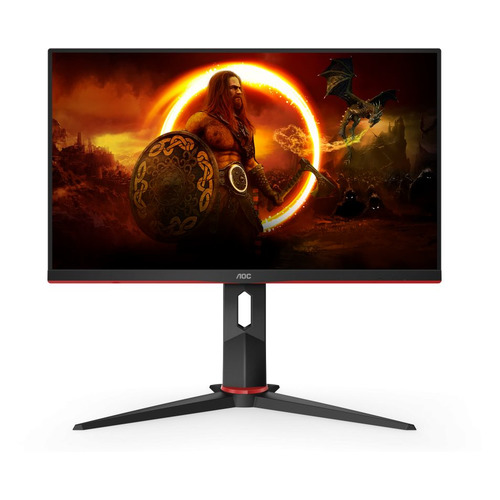 Монитор игровой AOC Gaming 24G2ZU 23.8" черный/красный