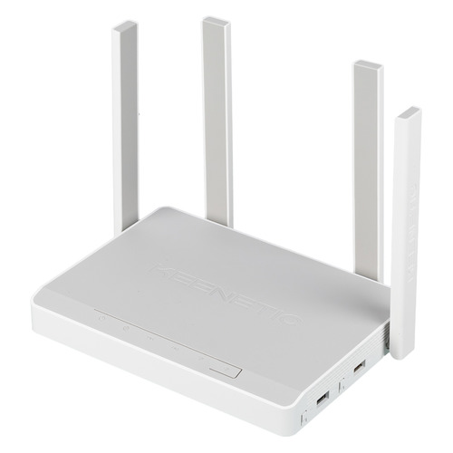 Wi-Fi роутер KEENETIC Giga, AX1800, белый [kn-1011]