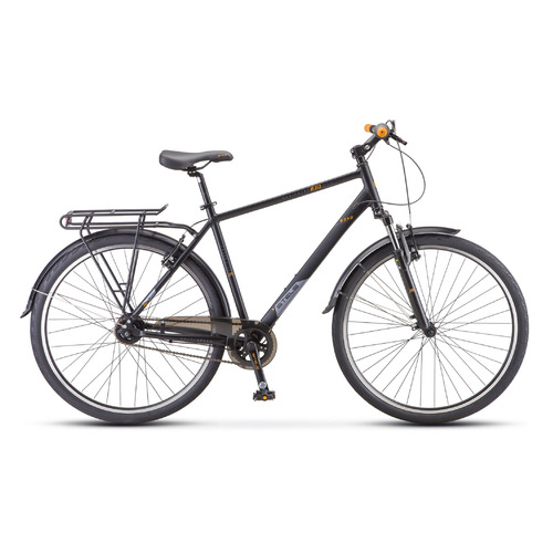 Велосипед STELS Navigator-830 Gent V010 (2020-2021), городской (взрослый), рама 19", колеса 28", черный, 18кг [lu088717]