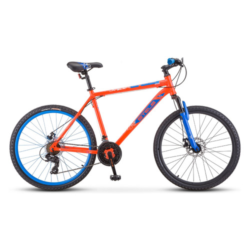 Велосипед STELS Navigator-500 MD F020 (2021), горный (взрослый), рама 18", колеса 26", красный/синий, 17.24кг [lu088908]