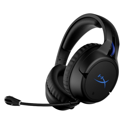 Гарнитура игровая HYPERX Cloud Flight for PS5, для ПК и игровых консолей, накладные, радио, черный [hhsf1-ga-bk/g]