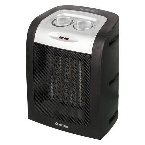 Тепловентилятор Vitek VT-2068, 1800Вт, черный, серый [2068-vt-01]