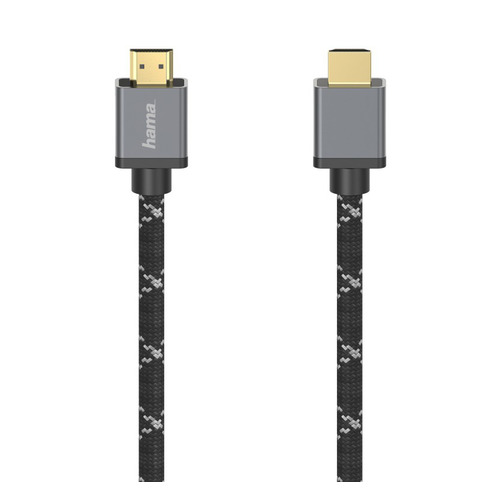 Кабель аудио-видео HAMA H-205240, HDMI (m) - HDMI (m) , 3м, GOLD, черный/серый [00205240]