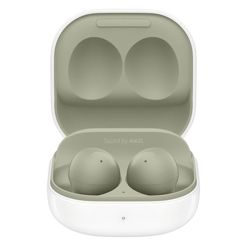 Гарнитура Samsung Galaxy Buds 2, Bluetooth, вкладыши, оливковый/белый [sm-r177nzgacis]