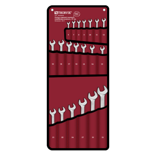 Набор ключей THORVIK W3S20TB, 20 предметов [052608]