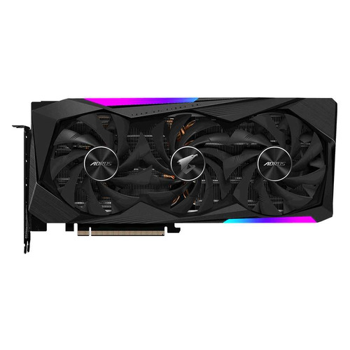 Видеокарта GIGABYTE NVIDIA GeForce RTX 3070, GV-N3070AORUS M-8GD 2.0 LHR, 8ГБ, GDDR6, LHR, Ret