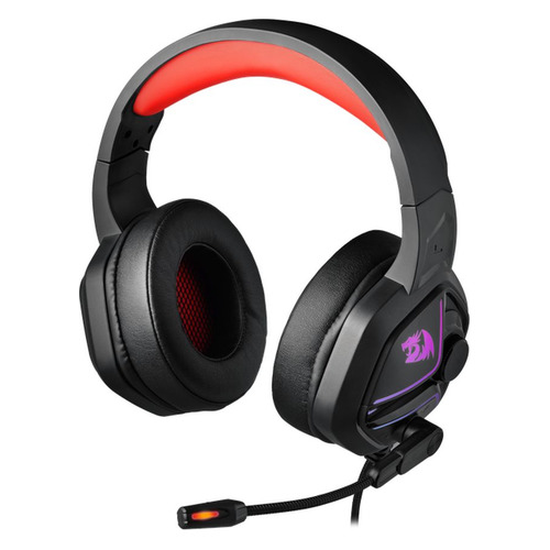 Гарнитура игровая REDRAGON Ajax, для компьютера, мониторные, черный / красный [77776]