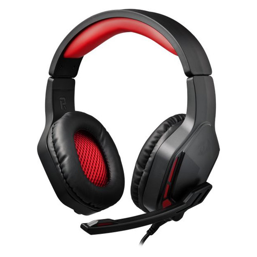 Гарнитура игровая REDRAGON Themis 2, для компьютера, накладные, черный / красный [77802]