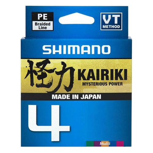 Леска SHIMANO Kairiki 4 PE, плетеная, 0.2мм, 150м, 13.8кг, мультиколор [ldm54te2020015m]