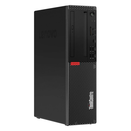 Компьютер Lenovo ThinkCentre M920s, Intel Celeron G4900, DDR4 4ГБ, 256ГБ(SSD), Intel UHD Graphics 610, DVD-RW, noOS, черный [10sjs17s00]