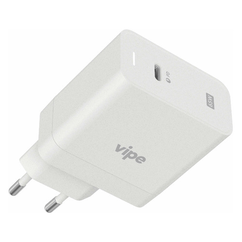 Сетевое зарядное устройство Vipe 65W, USB type-C, 3A, белый [vptst65wwhi]