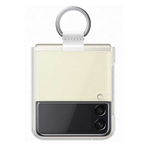 Чехол (клип-кейс) Samsung Clear Cover with Ring, для Samsung Galaxy Z Flip3, прозрачный [ef-qf711ctegru]