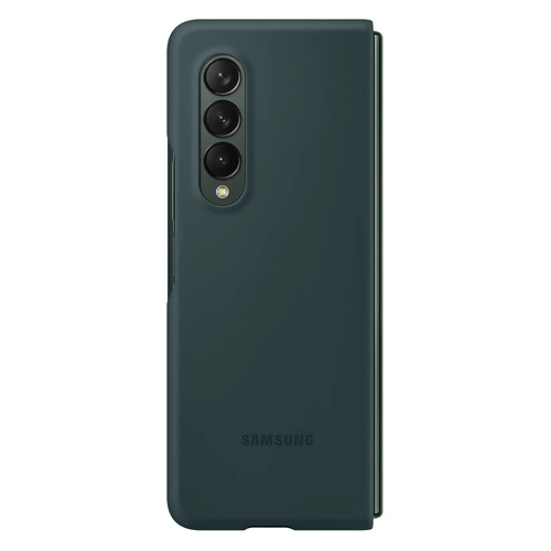 Чехол (клип-кейс) Samsung Silicone Cover, для Samsung Galaxy Z Fold3, зеленый [ef-pf926tgegru]