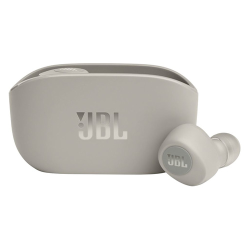 Гарнитура JBL Wave 100TWS, Bluetooth, вкладыши, серый [jblw100twsivr]