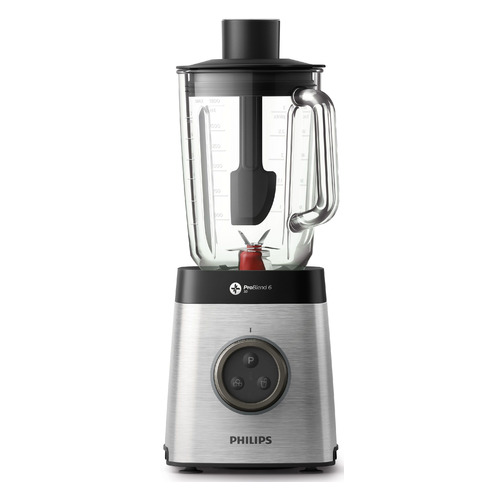 Блендер Philips HR3652/00, стационарный, серебристый/черный