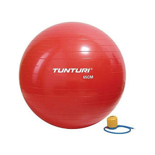 Фитбол Tunturi Gymball ф.:круглый d=65см красный/белый (14TUSFU170)
