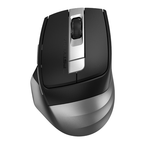 Мышь A4TECH Fstyler FB35C, оптическая, беспроводная, USB, серый и черный [fb35c smoky grey]