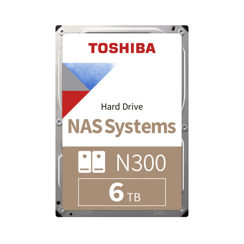 Жесткий диск Toshiba N300 HDWG460UZSVA, 6ТБ, HDD, SATA III, 3.5", BULK