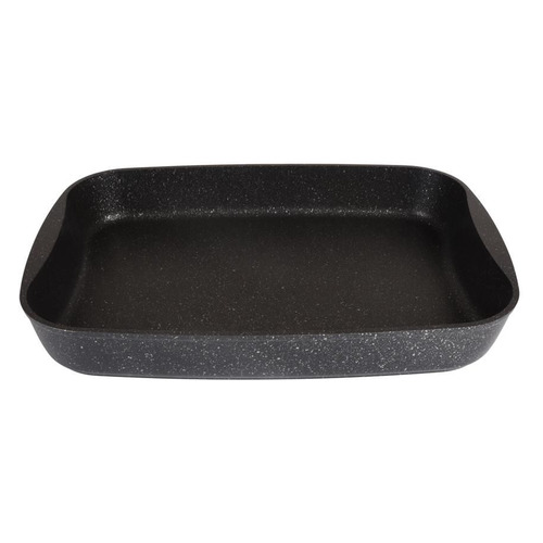 Противень KUKMARA пмт01а, прямоугольная, 33.4x22.2см, алюминий, черный