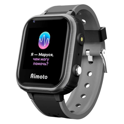 Смарт-часы Кнопка Жизни Aimoto Маруся IQ 4G, 1.44", черный / черный [8108802]
