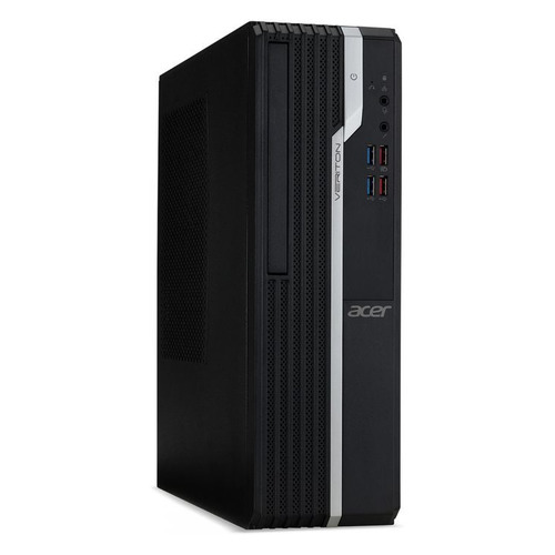 Компьютер Acer Veriton X2665G, Intel Pentium Gold G5420, DDR4 4ГБ, 128ГБ(SSD), Intel UHD Graphics 610, noOS, черный [dt.vseer.05h]