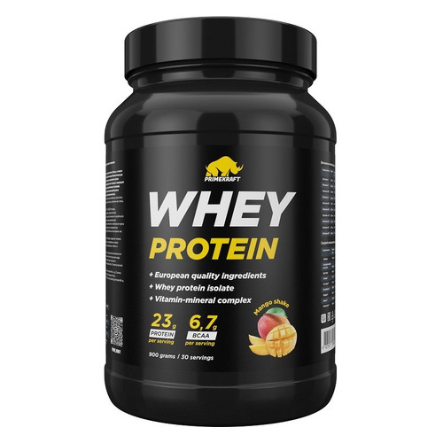 Протеин PRIME KRAFT Whey, порошок, 0.9кг, манго шейк [яб037910]