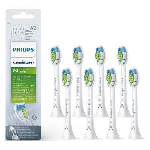 Сменные насадки Philips Sonicare HX6068/12 W2 Optimal White, 8шт