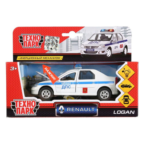 Игрушка Технопарк Renault Logan ДПС, полицейская машина [sb-13-21-1]