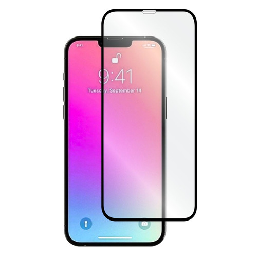 Защитное стекло для экрана LuxCase для Apple iPhone 13 mini 2.5D, 1 шт, черный [78527]
