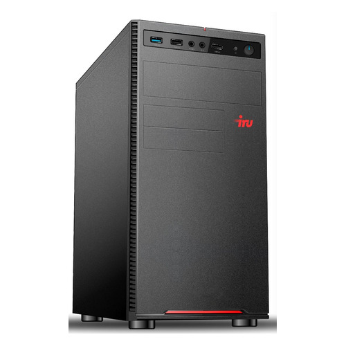 Компьютер iRU Home 225, AMD Ryzen 5 2600, DDR4 8ГБ, 480ГБ(SSD), NVIDIA GeForce GTX 1660 - 6144 Мб, Windows 10 Home, черный [1595680]