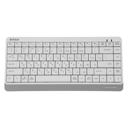 Клавиатура A4TECH Fstyler FBK11, USB, Bluetooth/Радиоканал, белый серый [fbk11 white]