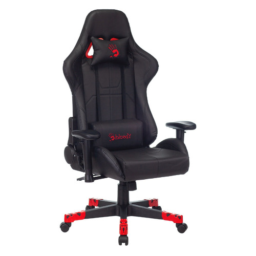 Кресло игровое A4TECH Bloody GC-550, на колесиках, эко.кожа, черный
