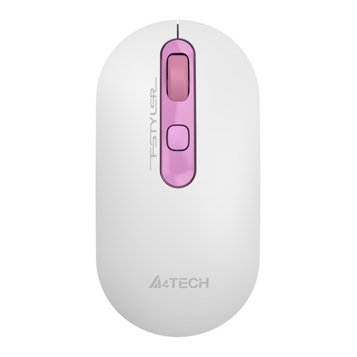 Мышь A4TECH Fstyler FG20 Sakura, оптическая, беспроводная, USB, белый и розовый [fg20 (sakura)]