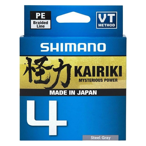 Леска SHIMANO Kairiki 4 PE, плетеная, 0.315мм, 150м, 29.9кг, серый [ldm54te5031515s]