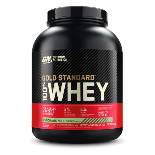 Протеин OPTIMUM NUTRITION Gold Standard 100% Whey, порошок, 2.2кг, шоколадная мята [on43]
