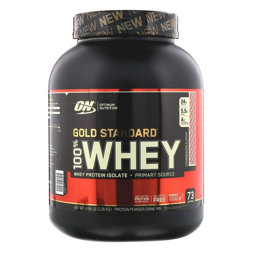 Протеин OPTIMUM NUTRITION Gold Standard 100% Whey, порошок, 2.2кг, клубника со сливками [on360]