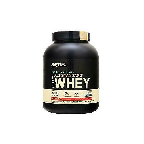 Протеин OPTIMUM NUTRITION Naturally Flavored Gold Standard 100% Whey, порошок, 2.17кг, клубника [on58]