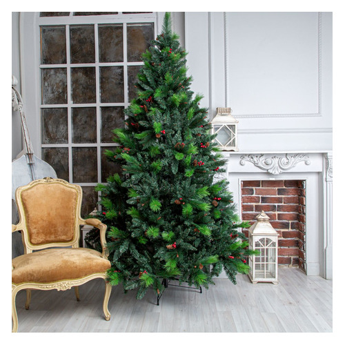 Искусственная елка 180см ROYAL CHRISTMAS Phoenix Hinged, PVC (ПВХ)/PP (полипропилен), мягкая хвоя/жесткая хвоя [38180]