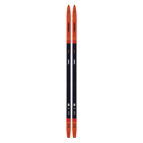 Лыжи беговые ATOMIC Pro C2 Skintec Junior Red/Jet, 48-48-48мм, 150см, без крепления [ab0021182150]