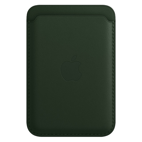 Чехол (футляр) Apple Leather Wallet with MagSafe, для Apple iPhone 13/13 Pro/13 mini/13 Pro Max, зеленая секвойя [mm0x3ze/a]