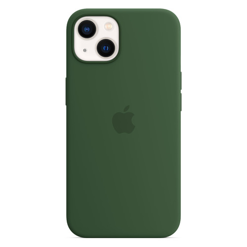 Чехол (клип-кейс) Apple Silicone Case with MagSafe, для Apple iPhone 13, зеленый клевер [mm263ze/a]