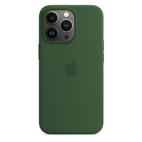 Чехол (клип-кейс) Apple Silicone Case with MagSafe, для Apple iPhone 13 Pro, зеленый клевер [mm2f3ze/a]