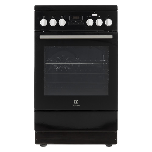 Электрическая плита Electrolux RKR560200K, стеклокерамика, без крышки, черный