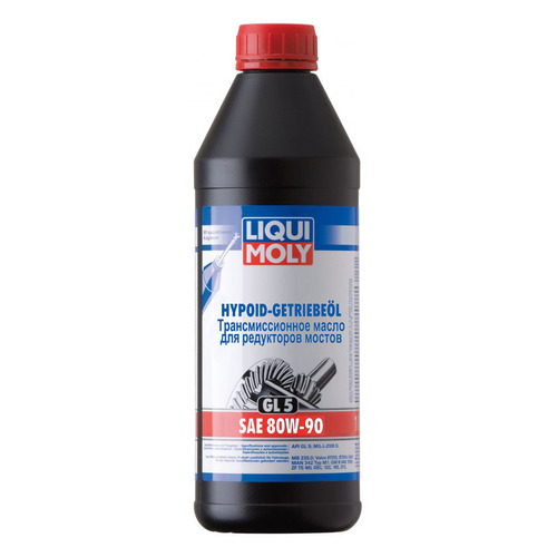 Масло трансмиссионное минеральное LIQUI MOLY Hypoid-Getriebeoil, 80W-90, 1л [3924]