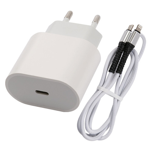 Сетевое зарядное устройство Redline PD1-5A, USB type-C, 8-pin Lightning (Apple), 3A, белый [ут000027297]