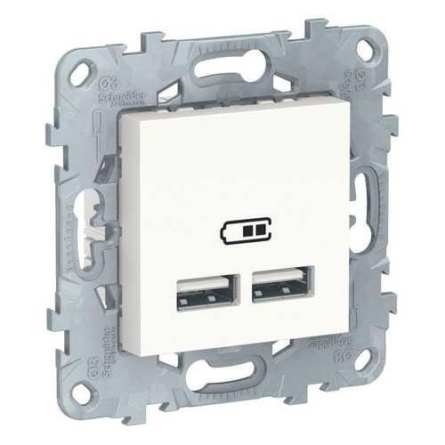 Розетка USB Schneider Electric Unica New NU541818, скрытая, IP20, белый